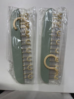 Multifunctional Plastic Hanger with Metal Hooks (Pack of 2)